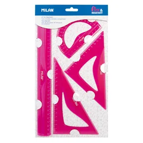 Linealset MILAN „FLEX“ flexibel, rosa
